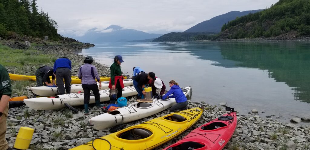 Scouts launch kayaks at Chilkoot High Adventure Base - Chilkoot High Adventure Base - Chilkoot High Adventure Base Scouts launch kayaks at Chilkoot High Adventure Base
